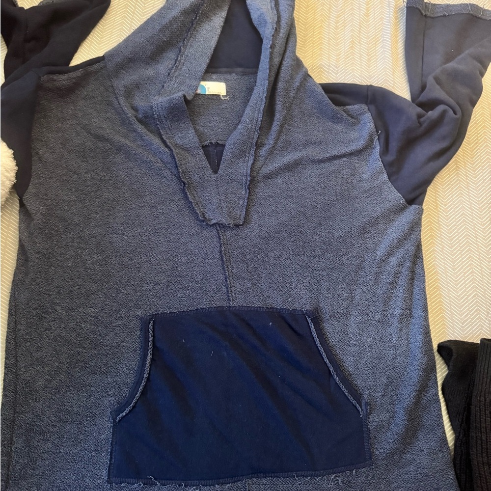 Free People Free-Est - Raven Pullover Hoodie Sweatshirt indigo